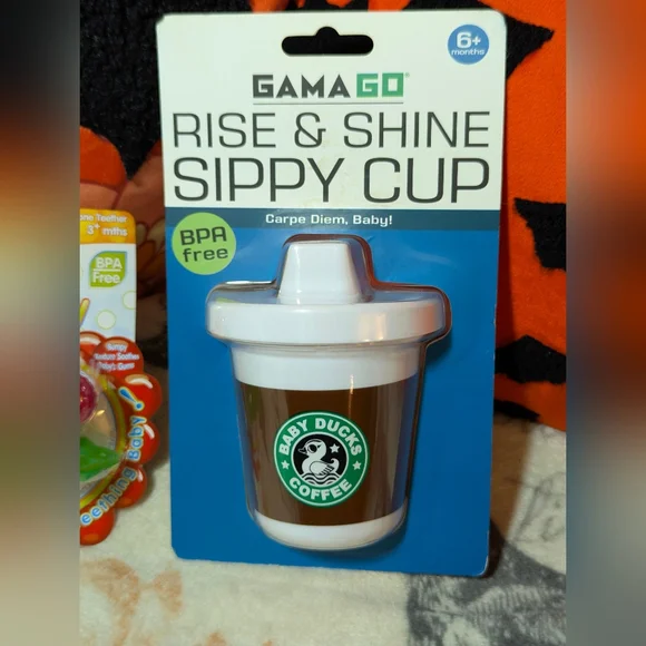 Gama Go Rise & Shine Sippy Cup, Vampire Pacifier And Raspberry Pacifier Bundle - Picture 8 of 12